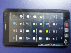 Tableta Allview AX 4 Nano cu Cartela Sim GPS dungi pe ecran PERFECT FUNCTIONALA foto