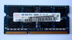 4GB DDR3 hynix 2Rx8 PC3-10600S-9-10-E2 pentru laptop foto