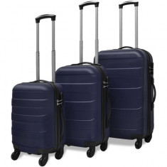 Set valize rigide albastre, 3 buc. foto