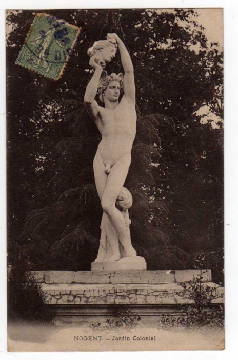FRANTA NOGENT SUR MARNE STATUIE DIN GRADINA COLONIILOR