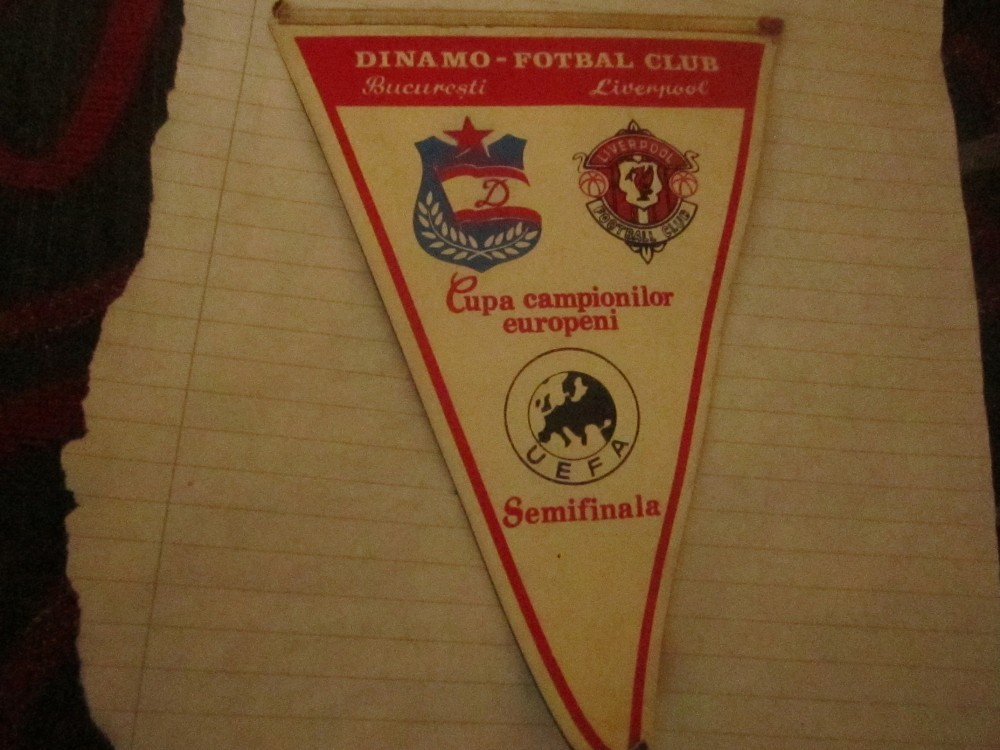 Fanion OM Marseille - Dinamo Bucarest Coupe UEFA 2005 - Vintage Foot