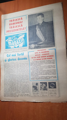 ziarul magazin 22 martie 1975-juramantul depus de ceusescu foto