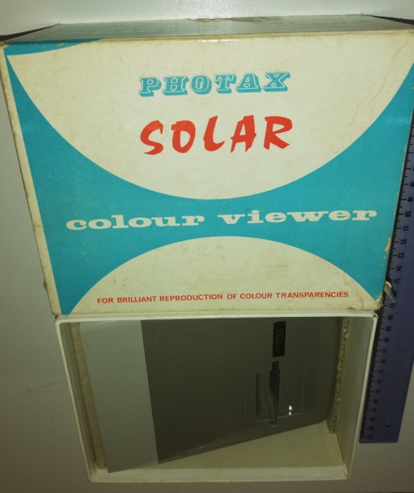 RAR -APARAT PENTRU VIZIONAT / VIZOR DIAPOZITIVE , PHOTAX SOLAR ENGLAND, LUPE,BEC