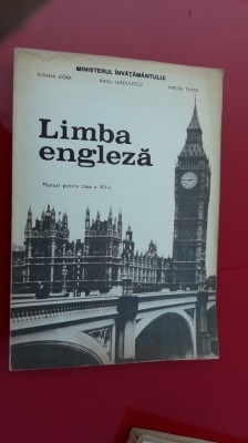 LIMBA ENGLEZA CLASA A XII A - SURDULESCU ,TATOS ,STARE FOARTE BUNA . foto