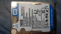 Hard Disk Laptop 160GB hdd WD Scorpio Blue , 5400rpm SATA 3Gb/s 2.5&amp;quot; foto