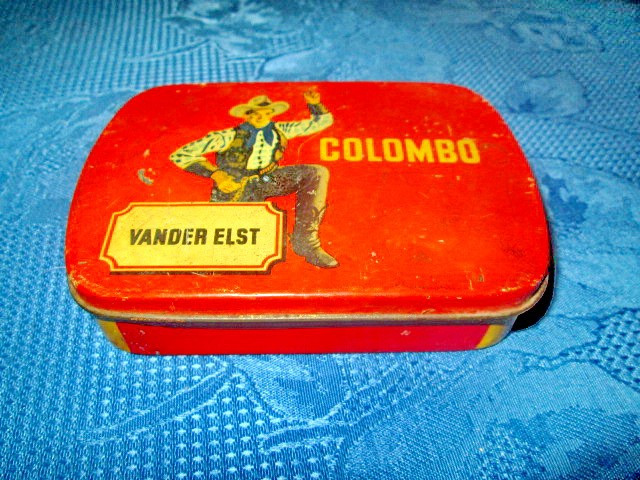 4015-Colombo Vander Elst-Cutie tigarete metalica veche de colectie anii 1920-40.