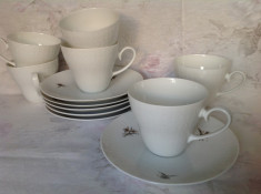 Set Rosenthal , cesti ceai/ cafea din portelan foarte fin foto