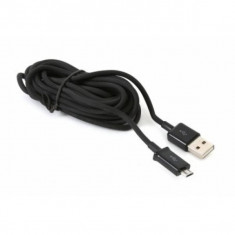 Cablu Micro USB la USB PLATINET PUC1MBB 1 m Negru Piele foto