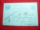 Carte Postala Olanda cu 5 centi R.Wilhelmina ,circ. 1898