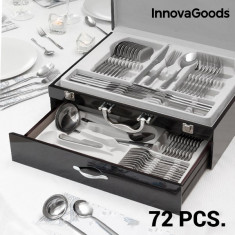 Set de Tacamuri din O?el Inoxidabil Cook D&amp;#039;Lux InnovaGoods (72 Piese) foto