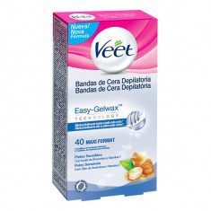 Benzi de Ceara Depilatoare Piele Sensibila Veet Easy Gelwax (Pachet de 40) foto