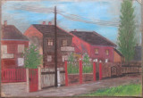 Peisaj rural - semnat Agg &#039;65, Peisaje, Pastel, Altul