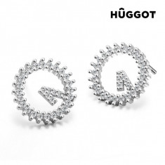 Cercei din Argint Sterling 925 cu Zirconii Winner Huggot foto