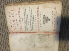 Novum Testamentum,1701,Johanne Leusden foto