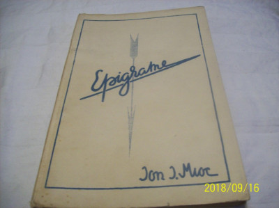 epigrame-ion i. mioc-carte cu dedicatie,an 1940 foto