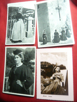 5 Ilustrate -Costume Populare Abruzzo Italia div.tipuri ,interbelice foto