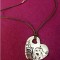 REDUCERE- Lantisor INIMA -INOX placat cu AUR alb 18K -LOVE