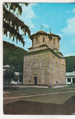 bnk cp Biserica Manastirii Tismana - Vedere - circulata foto