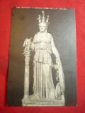 Ilustrata - Statuia Athenei inc.sec.XX, Necirculata, Printata