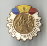 PIONIERI - MICUL TEHNICIAN - VARIANTA - Insigna RSR 1970