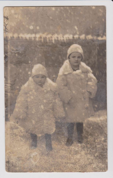 foto iarna pe ulita aprilie 1927 ,tip cp