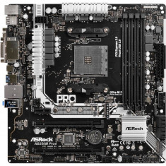 Placa de baza Asrock AB350M Pro4 AMD AM4 mATX foto