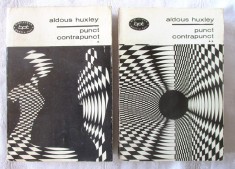 &quot;PUNCT CONTRAPUNCT&quot;, Vol I+II, Aldous Huxley, 1966. BPT 358, 359. Carti noi