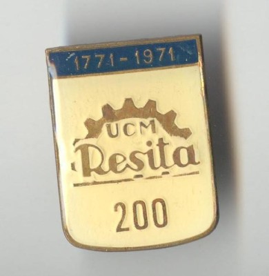 COMBINATUL SIDERURGIC RESITA 1771-1971 - Aniversare Bicentenar - Insigna SUPERBA foto