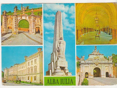 bnk cp Alba Iulia - Vedere - circulata - marca fixa foto