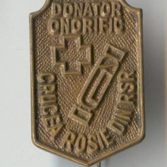 CRUCEA ROSIE RSR - DONATOR ONORIFIC - Insigna