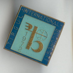 1972 TIB - TARGUL INTERNATIONAL BUCURESTI - Insigna SUPERBA