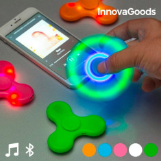 Spinner LED cu Boxa ?i Bluetooth InnovaGoods foto