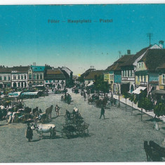 3496 - FAGARAS, Brasov, Market, Romania - old postcard - used - 1913