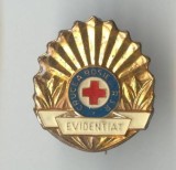 EVIDENTIAT - CRUCEA ROSIE A RSR - Insigna MINI