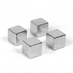 Magnet decorativ Cube, super strong, set 4 bucati foto