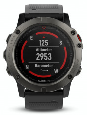 Garmin fenix 5X saphir gri with negru Armband 51mm foto