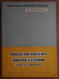 Ipotezele care stau la baza geometriei de B. Riemann ed. critica de E. Gergely