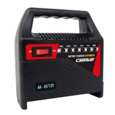 Incarcator acumulator auto Carpoint 6V/12V 6A redresor cu led de incarcare a bateriei foto