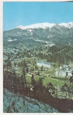 bnk cp Sinaia - Vedere spre muntii Bucegi - uzata
