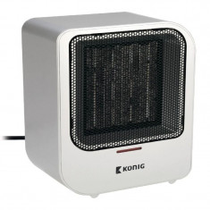 Radiator electric cu ventilator, 1500W, protectie supraincalzire, de podea, Konig foto