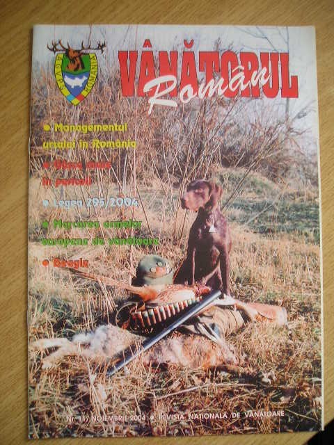 myh 19 - Revista Vanatorul roman - nr 11/noiembrie 2004 - piesa de colectie