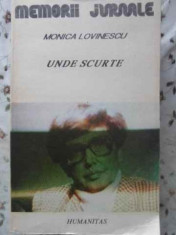 UNDE SCURTE. JURNAL INDIRECT - MONICA LOVINESCU foto