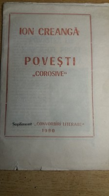 myh 19 - Supliment Convorbiri literare - 1990 - piesa de colectie foto