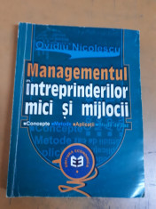 Ovidiu Nicolescu, Managementul intreprinderilor mici ?i mijlocii foto