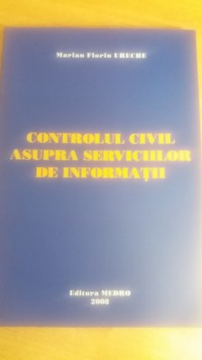 myh 412s - Controlul civil asupra serviciilor de informatii - Ureche foto