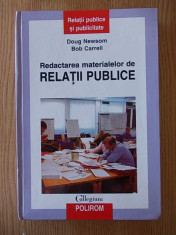 REDACTAREA MATERIALELOR DE RELATII PUBLICE- DOUG NEWSOM- cartonata foto