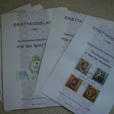 Carton Filatelic Prima Zi BERLIN (ERSTTAGSBLATT) - 1984 Complet