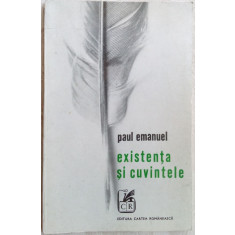 PAUL EMANUEL - EXISTENTA SI CUVINTELE (POEZII) [volum de debut, 1971] |  Okazii.ro