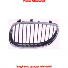 Grila radiator Bmw Seria 5 (E60/E61), 06.2003-06.2010, stanga, crom/crom/negru, 51137027061, 201705-1 foto