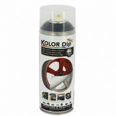 Spray vopsea cauciucata Kolor Dip Negru 400ml foto